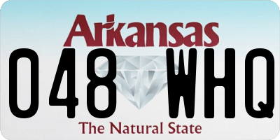 AR license plate 048WHQ