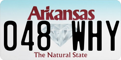 AR license plate 048WHY