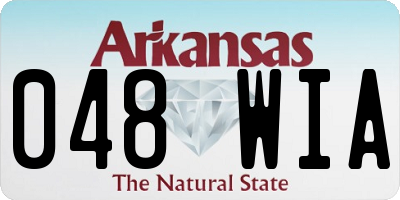 AR license plate 048WIA