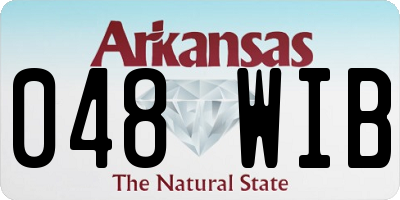 AR license plate 048WIB