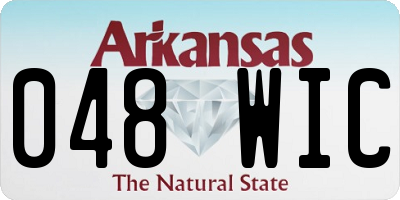 AR license plate 048WIC