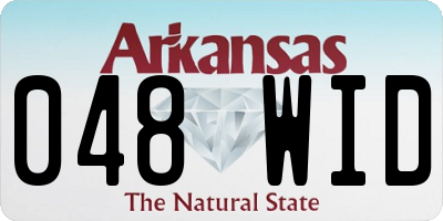 AR license plate 048WID