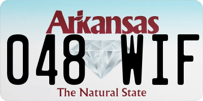 AR license plate 048WIF