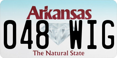 AR license plate 048WIG