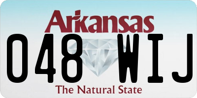 AR license plate 048WIJ