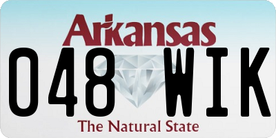AR license plate 048WIK