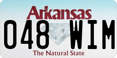 AR license plate 048WIM