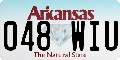 AR license plate 048WIU