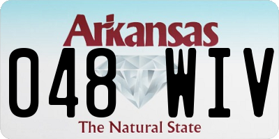 AR license plate 048WIV