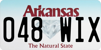 AR license plate 048WIX