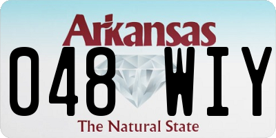 AR license plate 048WIY