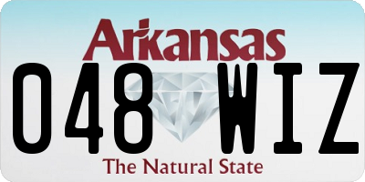 AR license plate 048WIZ
