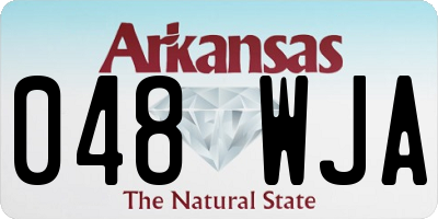 AR license plate 048WJA