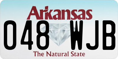 AR license plate 048WJB