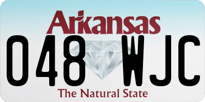 AR license plate 048WJC