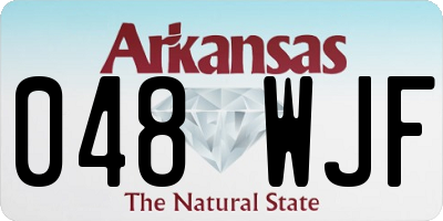 AR license plate 048WJF