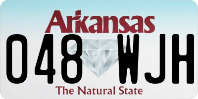 AR license plate 048WJH