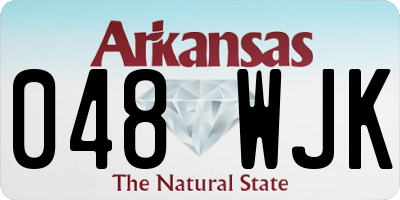 AR license plate 048WJK