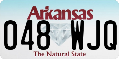 AR license plate 048WJQ