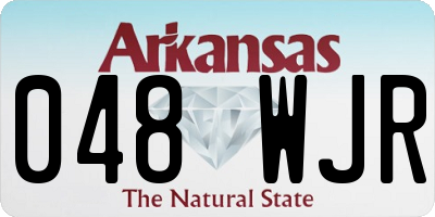 AR license plate 048WJR