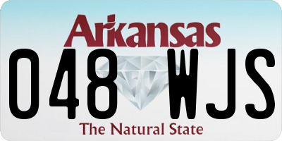 AR license plate 048WJS
