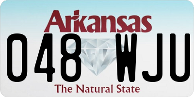 AR license plate 048WJU