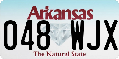AR license plate 048WJX