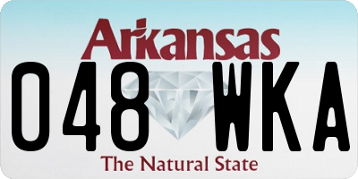 AR license plate 048WKA