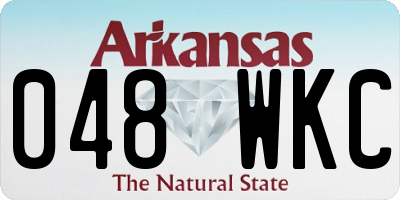 AR license plate 048WKC