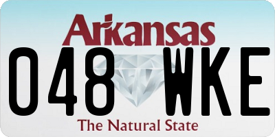 AR license plate 048WKE