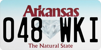 AR license plate 048WKI