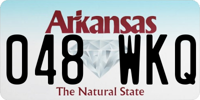 AR license plate 048WKQ
