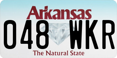 AR license plate 048WKR