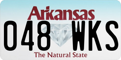 AR license plate 048WKS