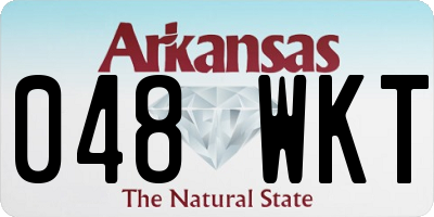 AR license plate 048WKT