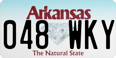 AR license plate 048WKY