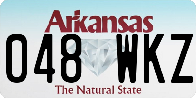 AR license plate 048WKZ