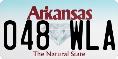 AR license plate 048WLA