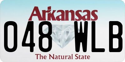 AR license plate 048WLB