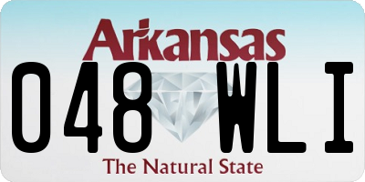 AR license plate 048WLI