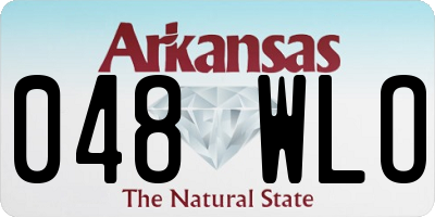 AR license plate 048WLO