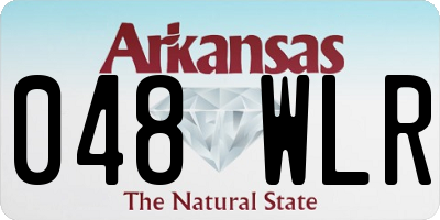 AR license plate 048WLR