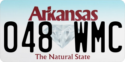 AR license plate 048WMC