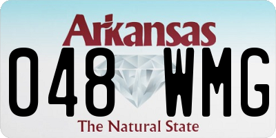 AR license plate 048WMG