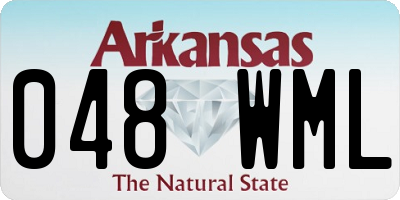 AR license plate 048WML