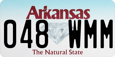 AR license plate 048WMM