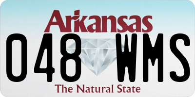 AR license plate 048WMS