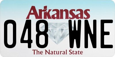 AR license plate 048WNE