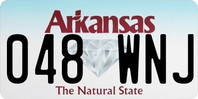 AR license plate 048WNJ