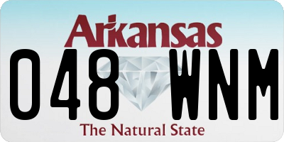 AR license plate 048WNM
